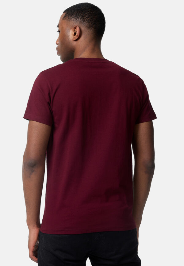 Lonsdale Logo Ανδρικό T-shirt 114099 Μπορντό - Image 2