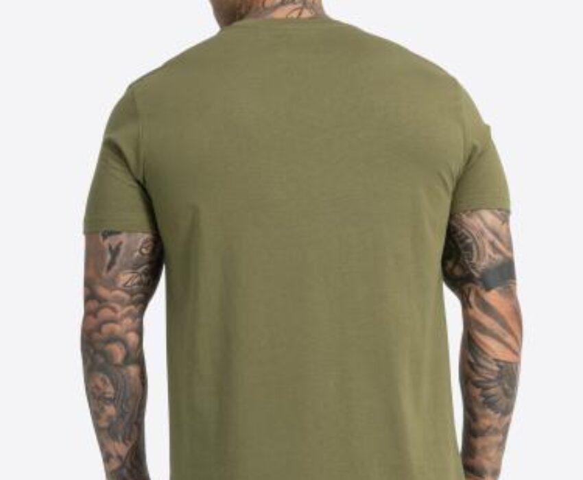Lonsdale Logo Ανδρικό T-shirt 114064 Χακί