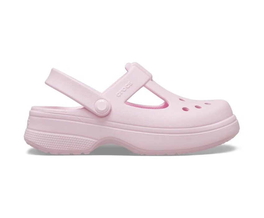 Crocs Βρεφικά Classic Mary Jane Clogs 210616-6ZW Ροζ