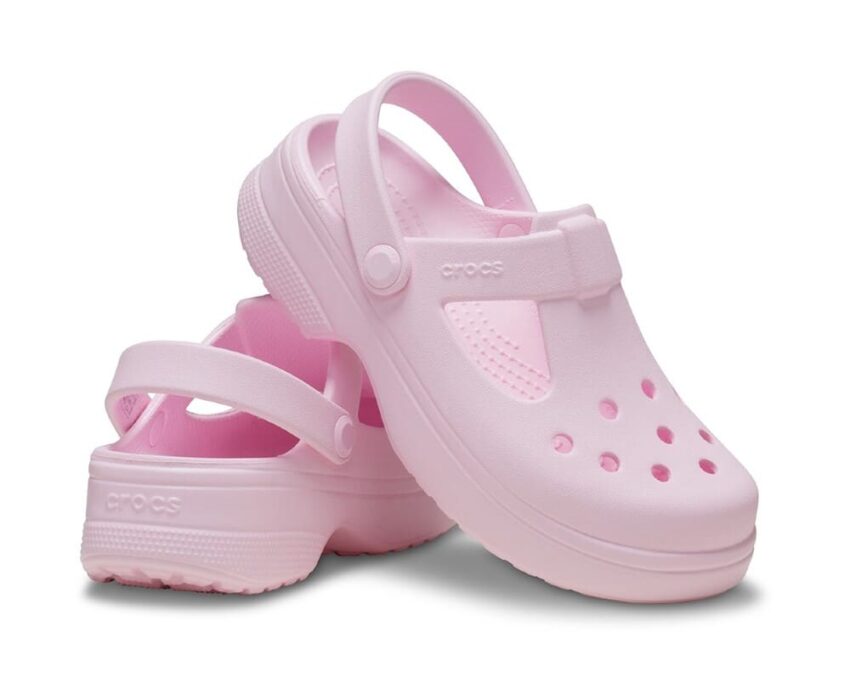 Crocs Βρεφικά Classic Mary Jane Clogs 210616-6ZW Ροζ