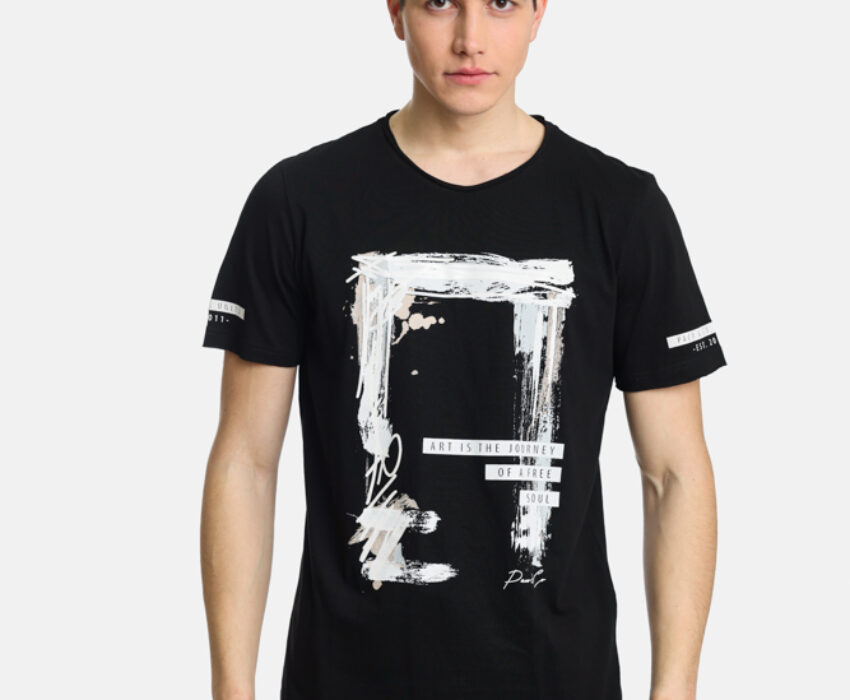 Paco & Co Ανδρικό T-shirt 2431044-02 Μαύρο