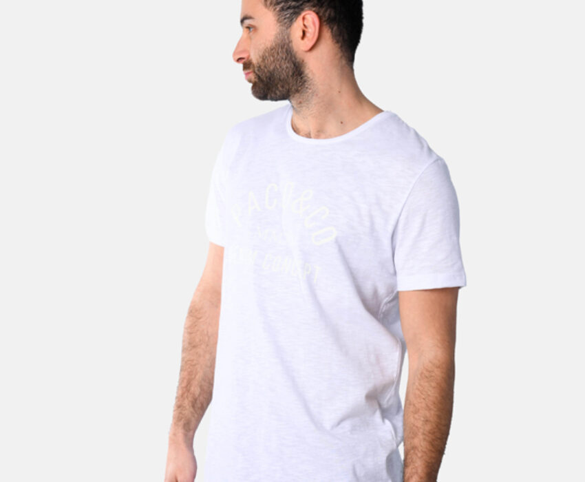 Paco & Co Ανδρικό T-shirt Concept 2531017-05 Λευκό