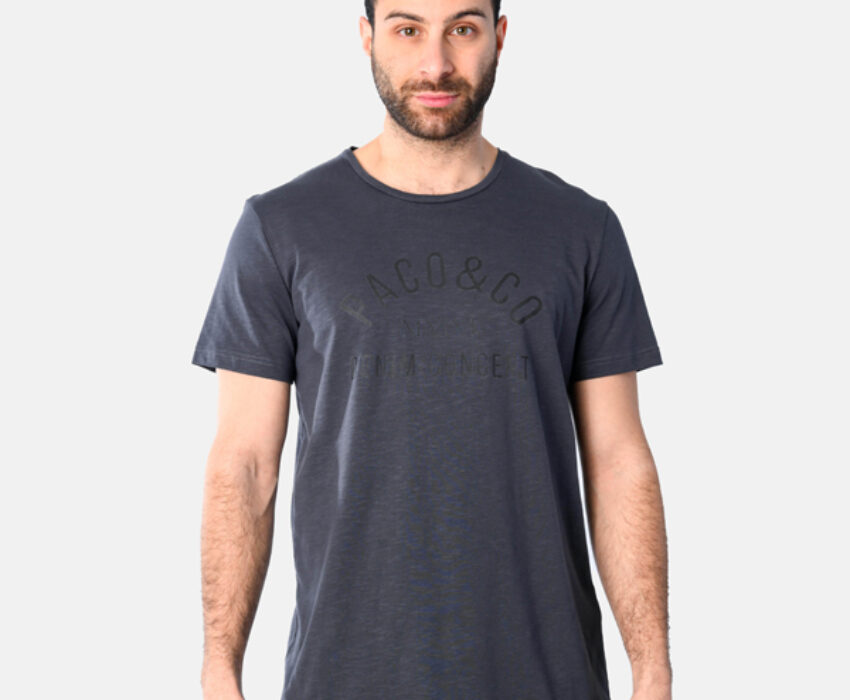 Paco & Co Ανδρικό T-shirt Concept 2531017-06 Ανθρακί