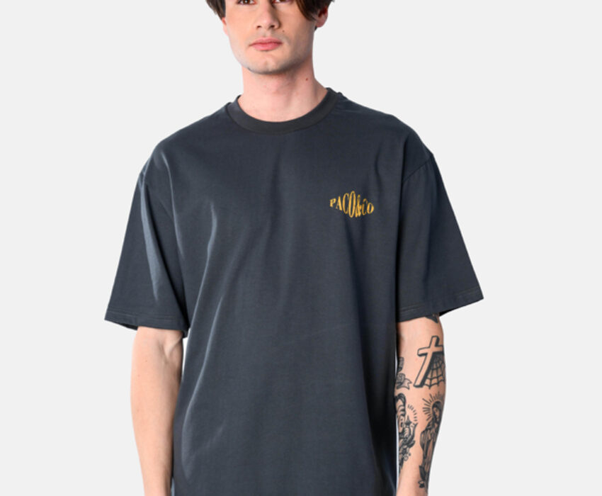 Paco & Co Ανδρικό Oversized με τύπωμα πλάτη T-shirt 2531074-02 Ανθρακί