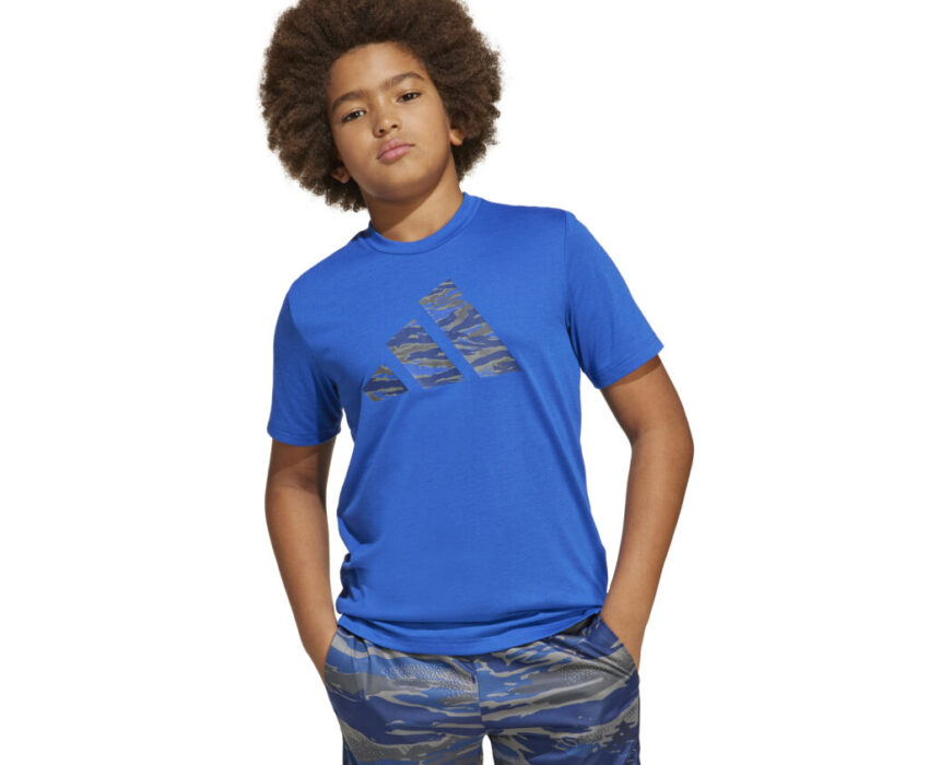 Adidas Παιδικό T-shirt Camo Print JI6109 Μπλε