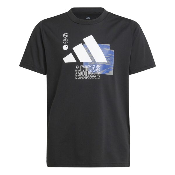 Adidas Παιδικό T-shirt Train Tee JI9093 Μαύρο - Image 2