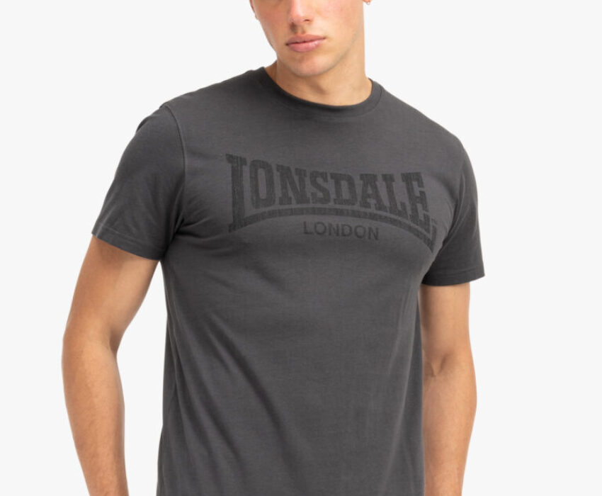 Lonsdale Logo Kai Ανδρικό T-shirt 111132-1572 Ανθρακί