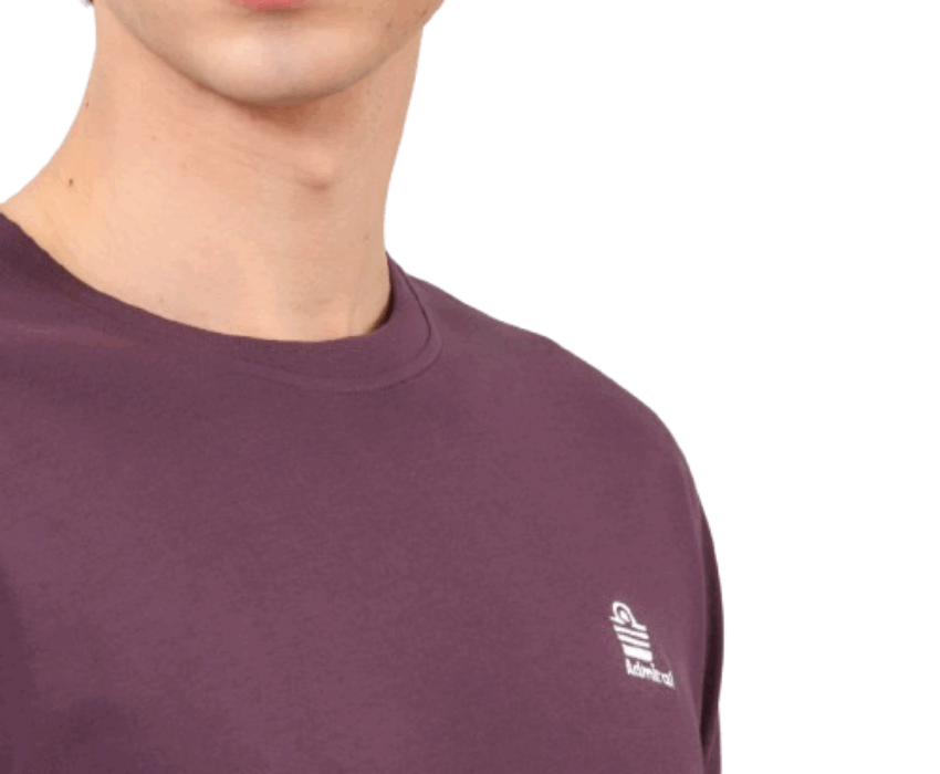 Admiral Logo T-shirt 1121540000/Plum Μελιτζανί