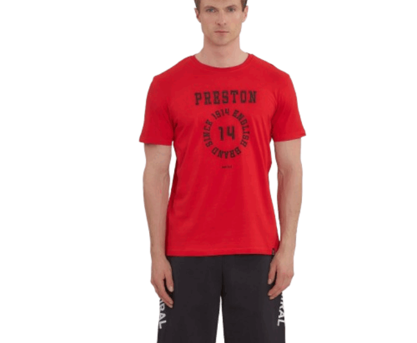 Admiral Ανδρικό T-shirt Preston 1121540010/Red Κόκκινο