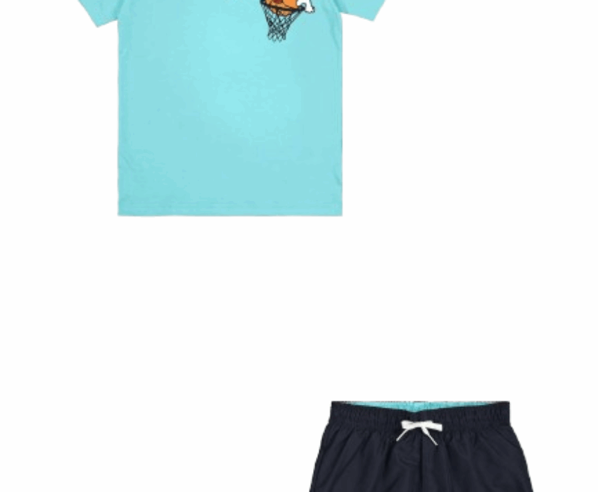 Champion Παιδικό Σετ(Μπλούζα/Μαγιό) 307062-BS184 Γαλάζιο/Μπλε