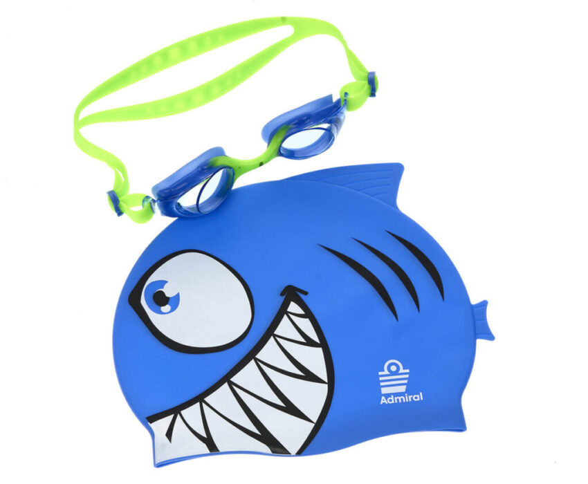 Admiral Σετ Γυαλάκια Κολύμβησης και Σκουφάκι Fish 0721900002/Nav Μπλε