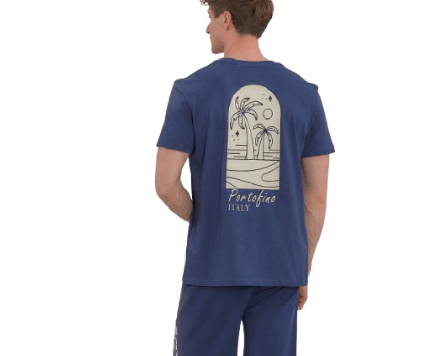 Malibu Ανδρικό T-shirt Jake 1172540000 Μπλε