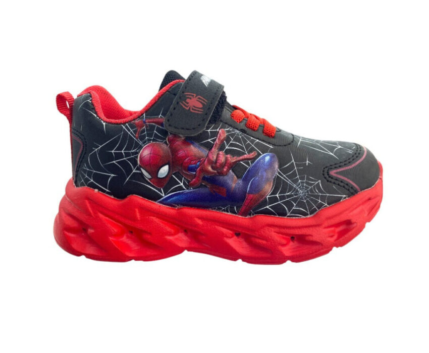 Antrin Παιδικά Spider-Man με Φωτάκια M09733 Μαύρα