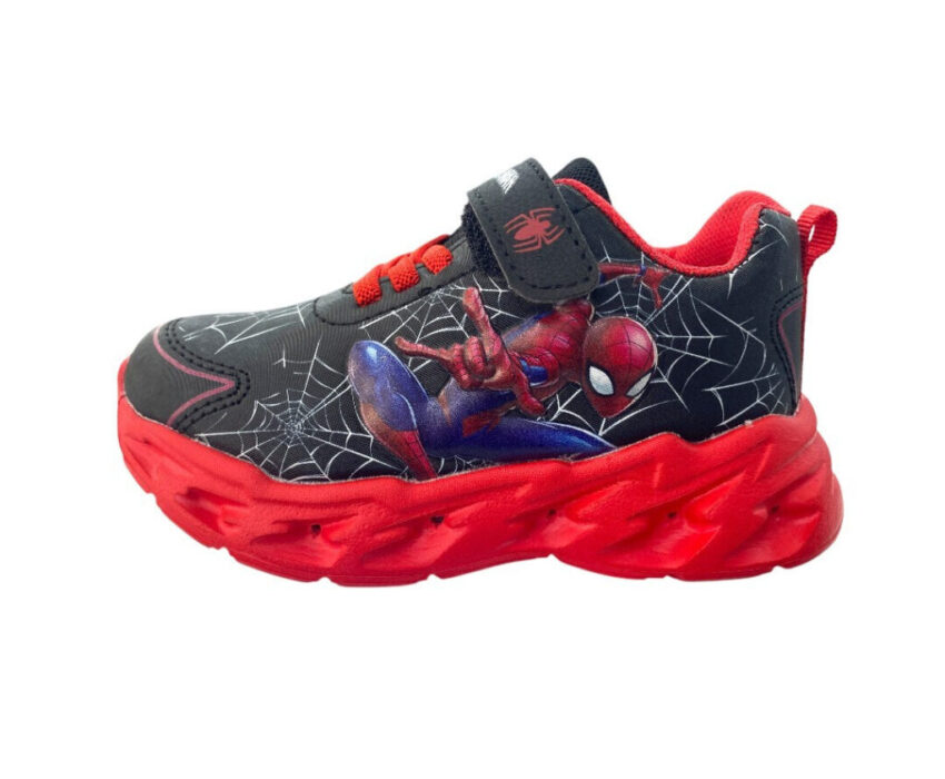 Antrin Παιδικά Spider-Man με Φωτάκια M09733 Μαύρα