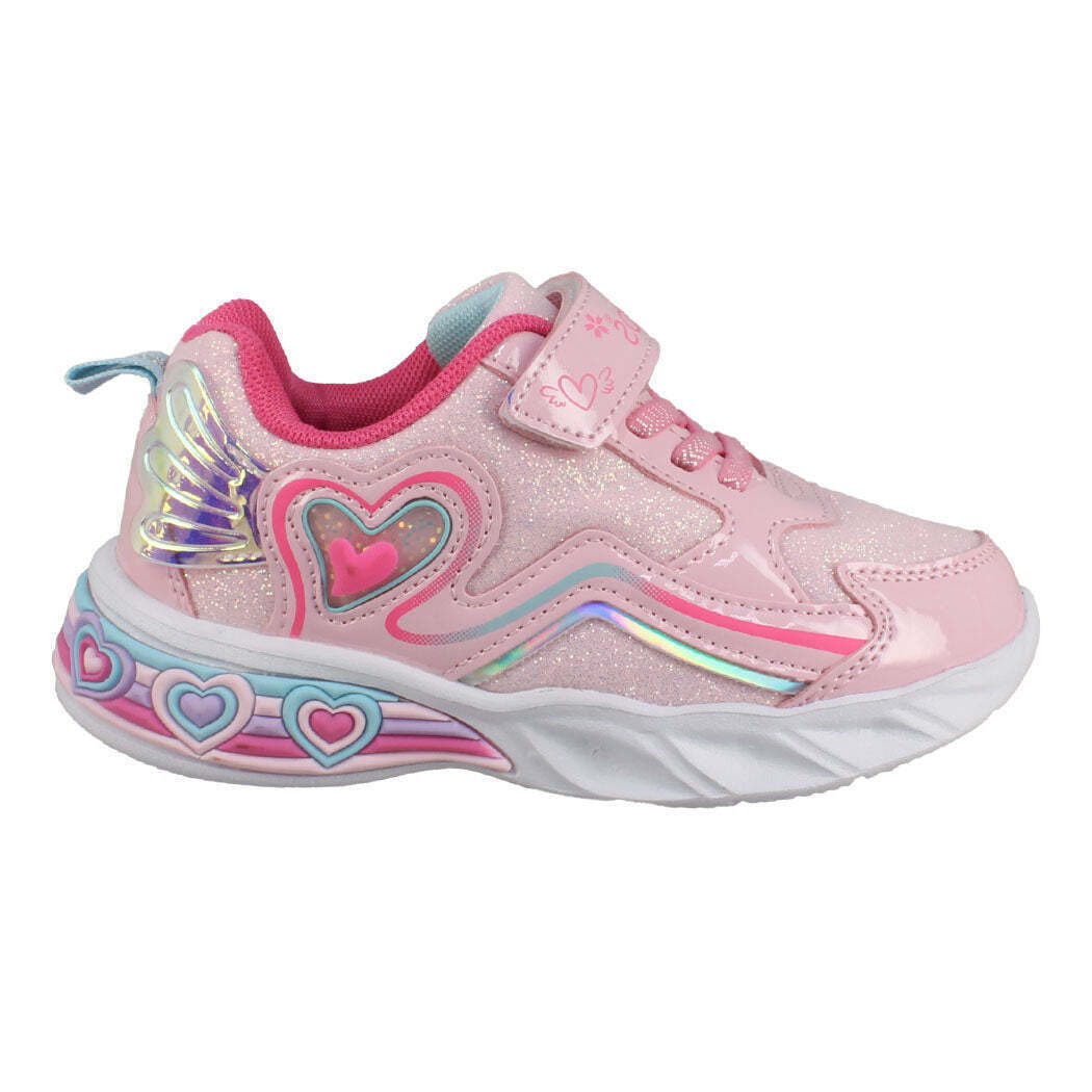 Antrin IQShoes Παιδικά Sneakers Φωτάκια 92.Angelica-195 Ροζ