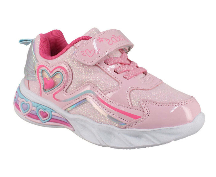 Antrin IQShoes Παιδικά Sneakers Φωτάκια 92.Angelica-195 Ροζ
