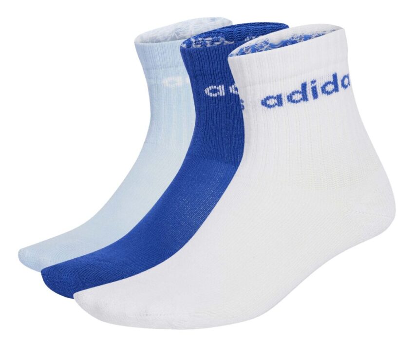 Adidas Παιδικές κάλτσες Linear Crew Socks 3 pairs JX6594 Πολύχρωμες