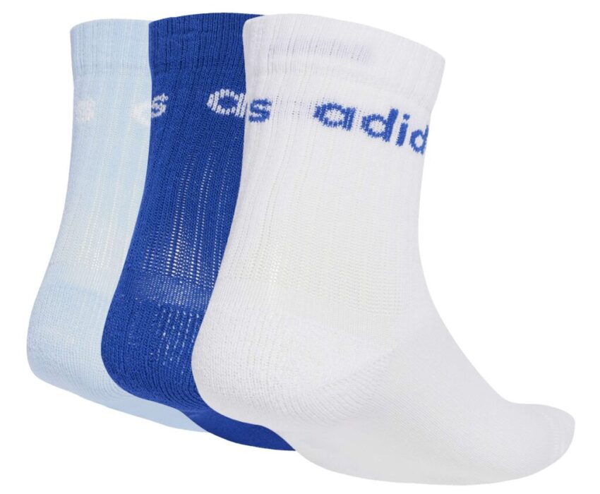 Adidas Παιδικές κάλτσες Linear Crew Socks 3 pairs JX6594 Πολύχρωμες