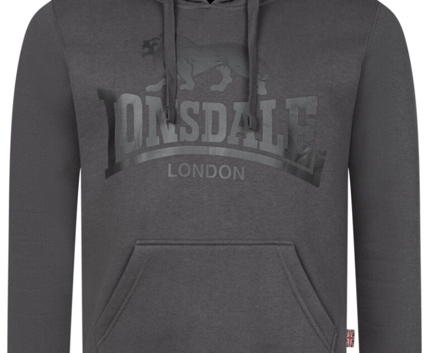 Lonsdale Go Sport Ανδρικό Φούτερ Κουκούλα 113027-1572 Ανθρακί