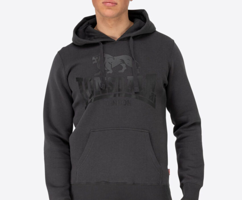 Lonsdale Go Sport Ανδρικό Φούτερ Κουκούλα 113027-1572 Ανθρακί