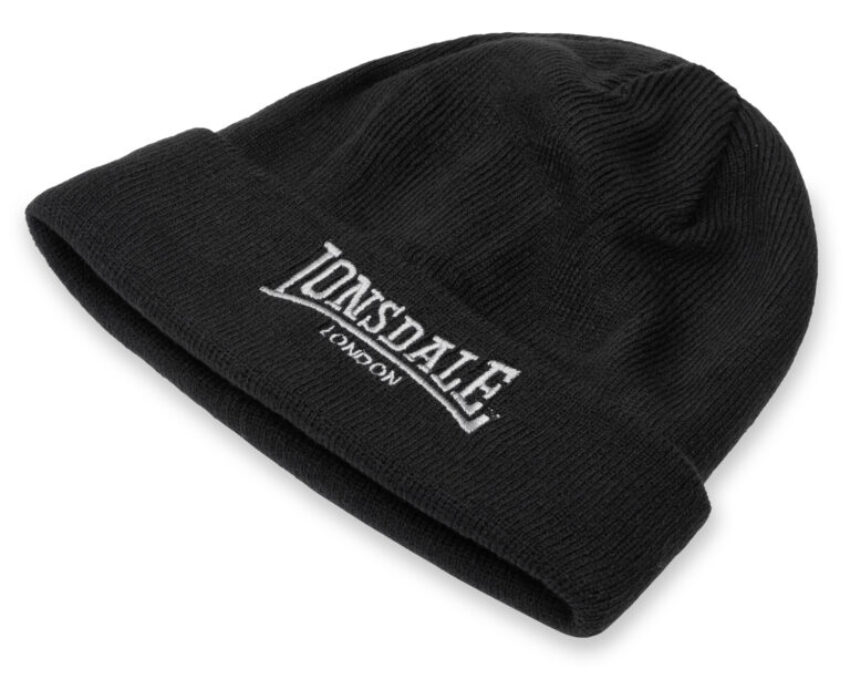 Lonsdale Πλεκτός Σκούφος 113876-1000 Μαύρος