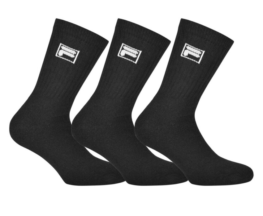 Fila Αθλητικές Κάλτσες Tennis 3pack F9000-200 Μαύρες