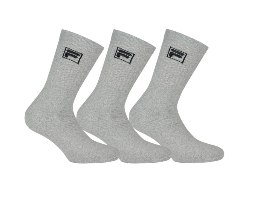 Fila Αθλητικές Κάλτσες Tennis 3pack F9000-400 Γκρι