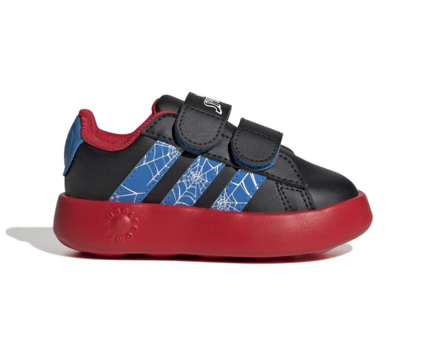 Adidas Βρεφικά x Marvel Spider-Man Grand Court JQ7828 Μαύρα