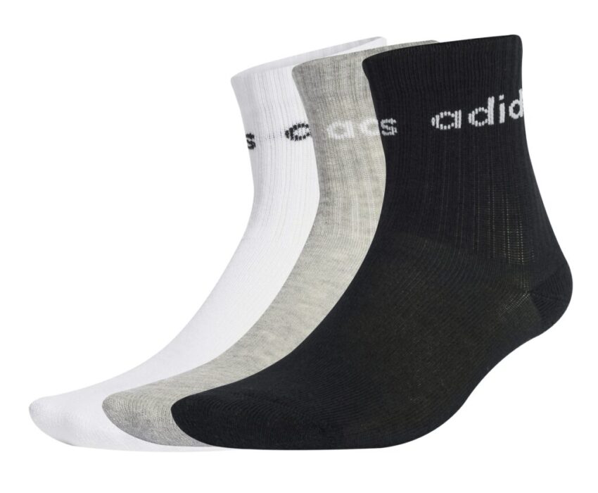 Adidas Παιδικές κάλτσες Linear Crew Socks 3 pairs JW0327 Πολύχρωμες