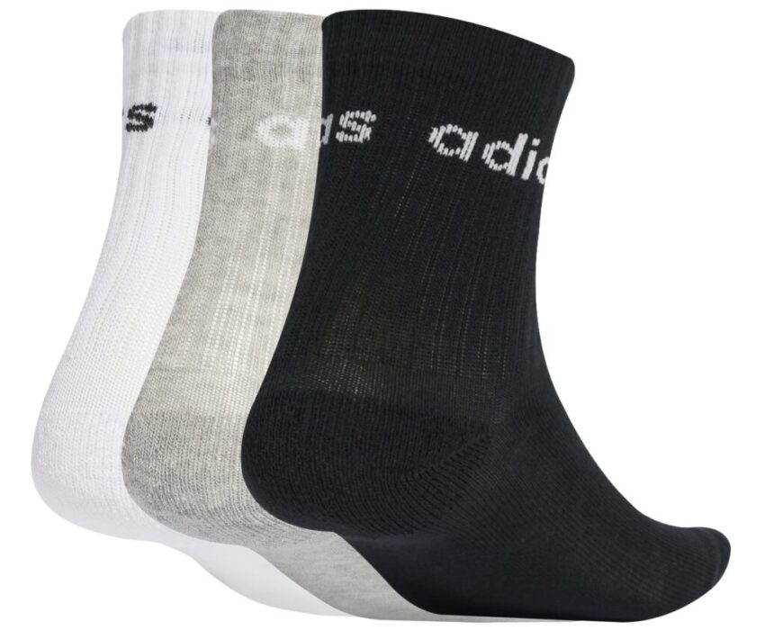 Adidas Παιδικές κάλτσες Linear Crew Socks 3 pairs JW0327 Πολύχρωμες