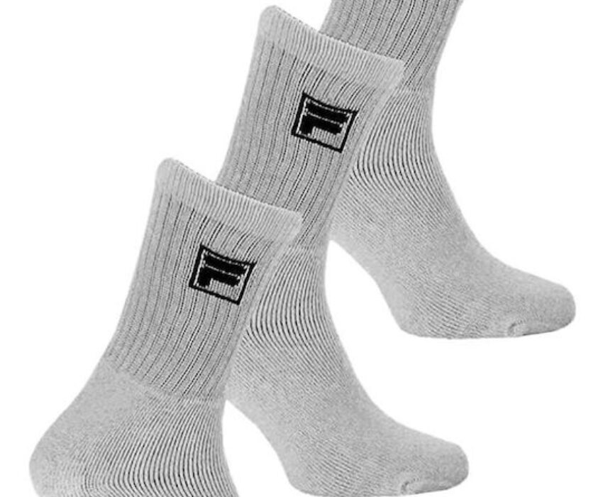 Fila Αθλητικές Κάλτσες Tennis 3pack F9000-400 Γκρι