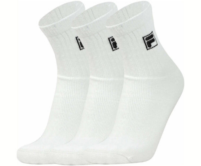 Fila Αθλητικές Κάλτσες Tennis 3pack F9000-300 Λευκές