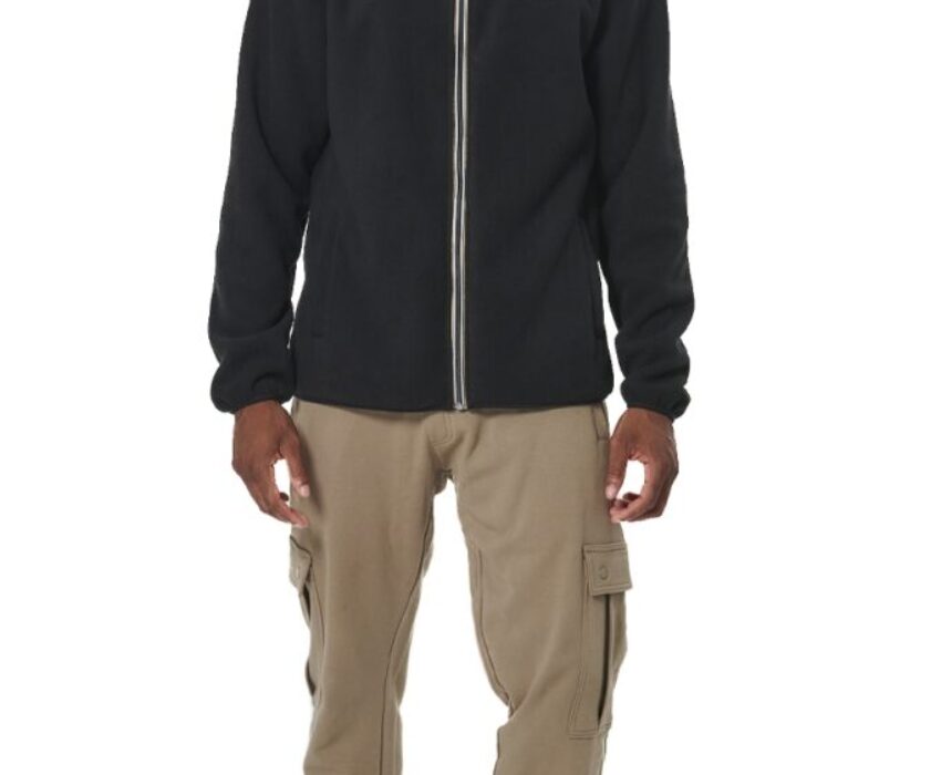 Body Action Ανδρική Ζακέτα Boucle-Fleece 073522-01 Μαύρη