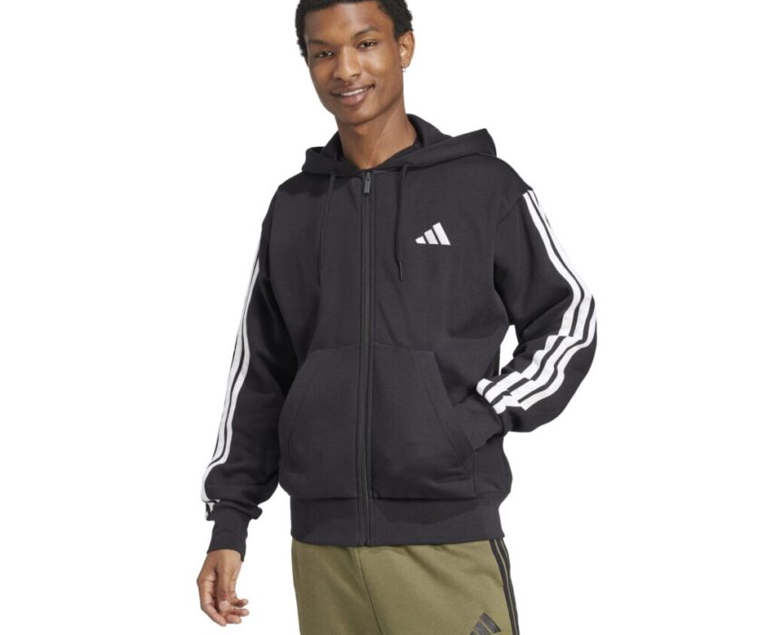 Adidas Ανδρική Ζακέτα FL 3S Hoodie JD1870 Μαύρη