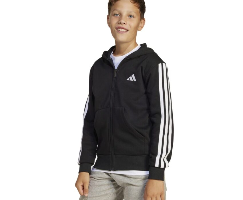 Adidas Παιδική Ζακέτα 3S FL JD6494 Μαύρη