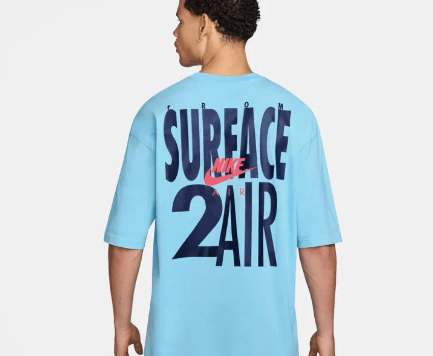 Nike Ανδρικό T-shirt Jordan Brooklyn Oversized IF1804-497 Γαλάζιο