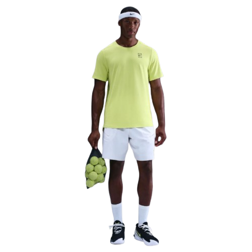 Nike Ανδρική μπλούζα τένις Dri-FIT Court Advantage FZ6910-736 Λεμονί - Image 5