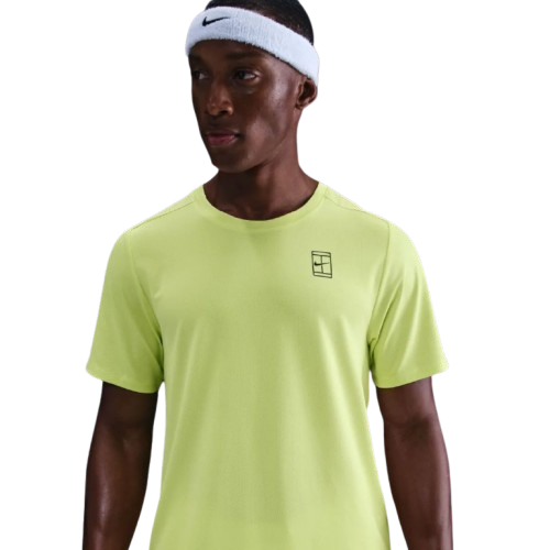 Nike Ανδρική μπλούζα τένις Dri-FIT Court Advantage FZ6910-736 Λεμονί - Image 6