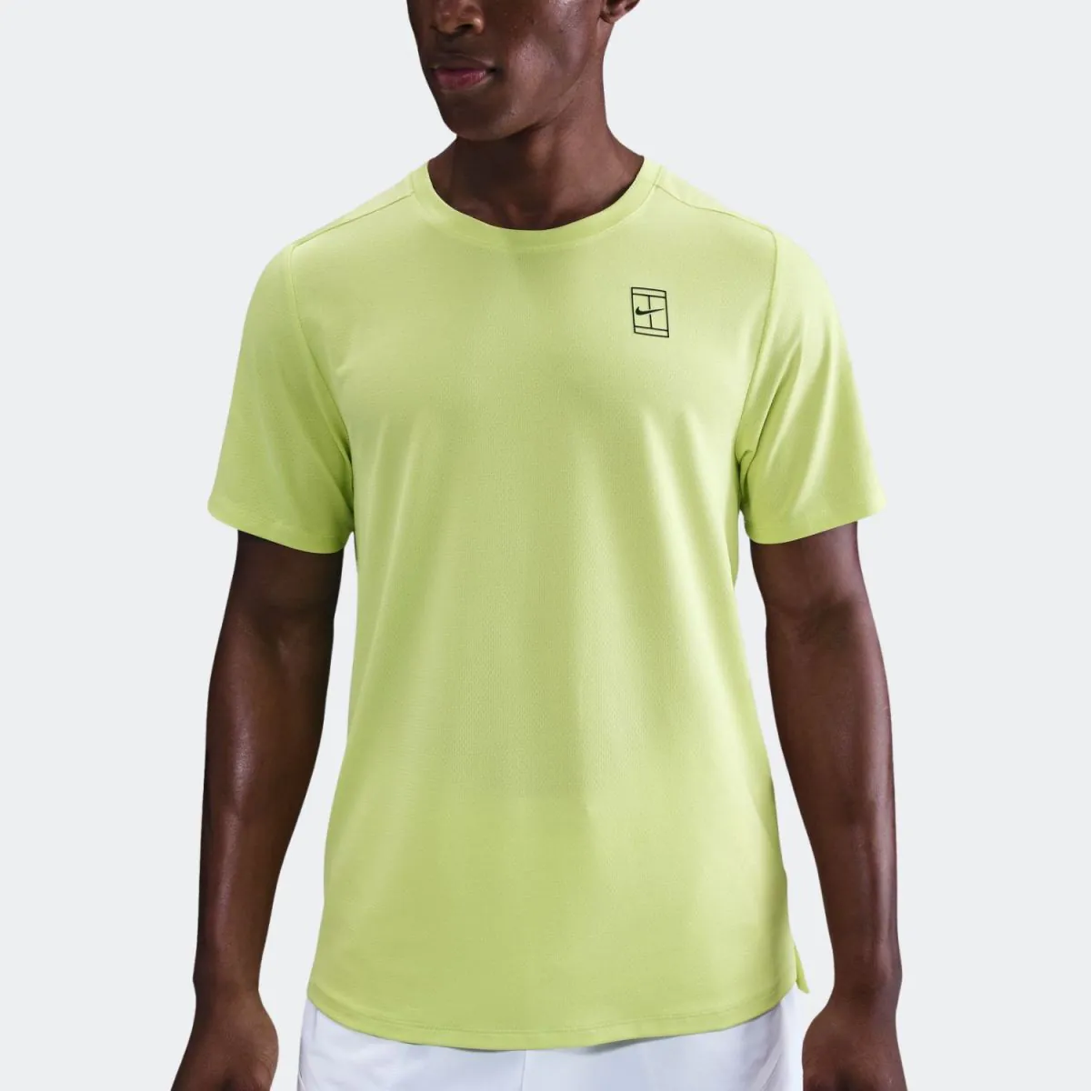 Nike Ανδρική μπλούζα τένις Dri-FIT Court Advantage FZ6910-736 Λεμονί