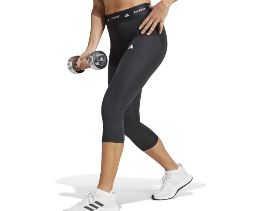 Adidas Γυναικείο Κολάν Κάπρι Techfit IX8196 Μαύρο