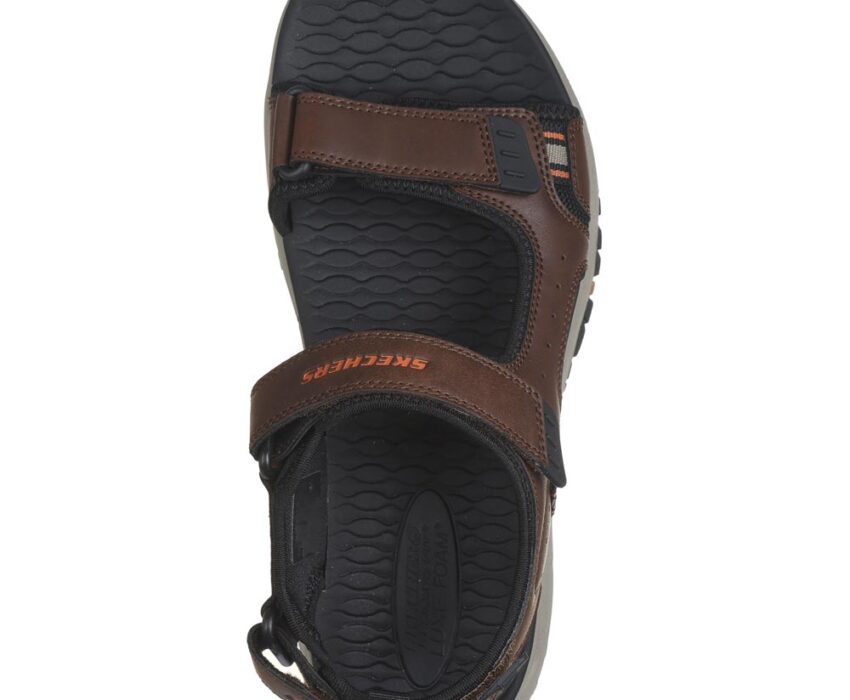 Skechers Ανδρικά Σανδάλια Rigdon 205139-BRBK Καφέ