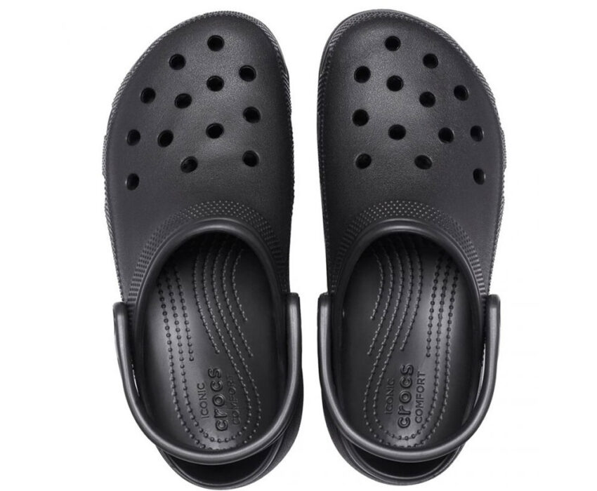 Crocs Σαμπό Classic Platform Clog W 206750-001 Μαύρα
