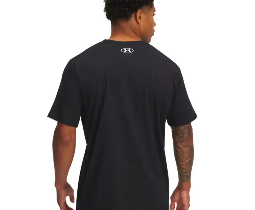 Under Armour Ανδρικό T-shirt Camo Chest Stripe 1376830-002 Μαύρo