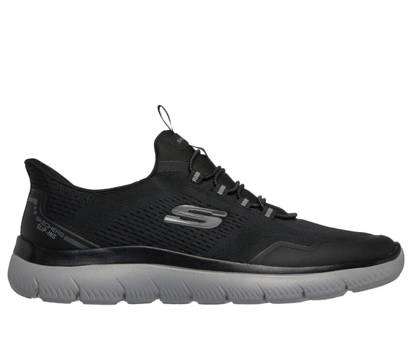 Skechers Ανδρικά Summits Slip-In (Ελαστικό Κορδόνι) 233045/BKCC Μαύρο
