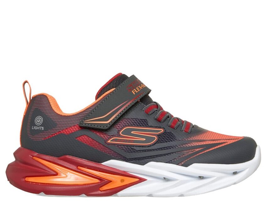 Skechers Παιδικά Φωτάκια Flex Glow Ultra 400139L/CCRD Γκρι