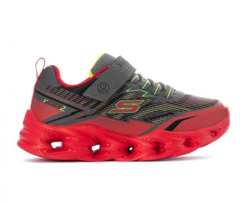 Skechers Παιδικά PS Vortex 2.0 με Φωτάκια 400605L/RDCC Κόκκινα