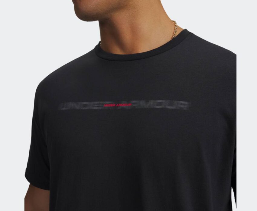 Under Armour Ανδρικό Blur Wordmark T-shirt 6009248-001 Μαύρο