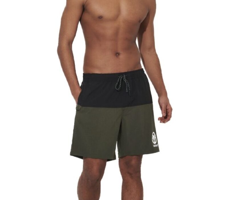 Body Action Ανδρικό Μαγιό Βερμούδα 033627-07 Μαύρο/Χακί