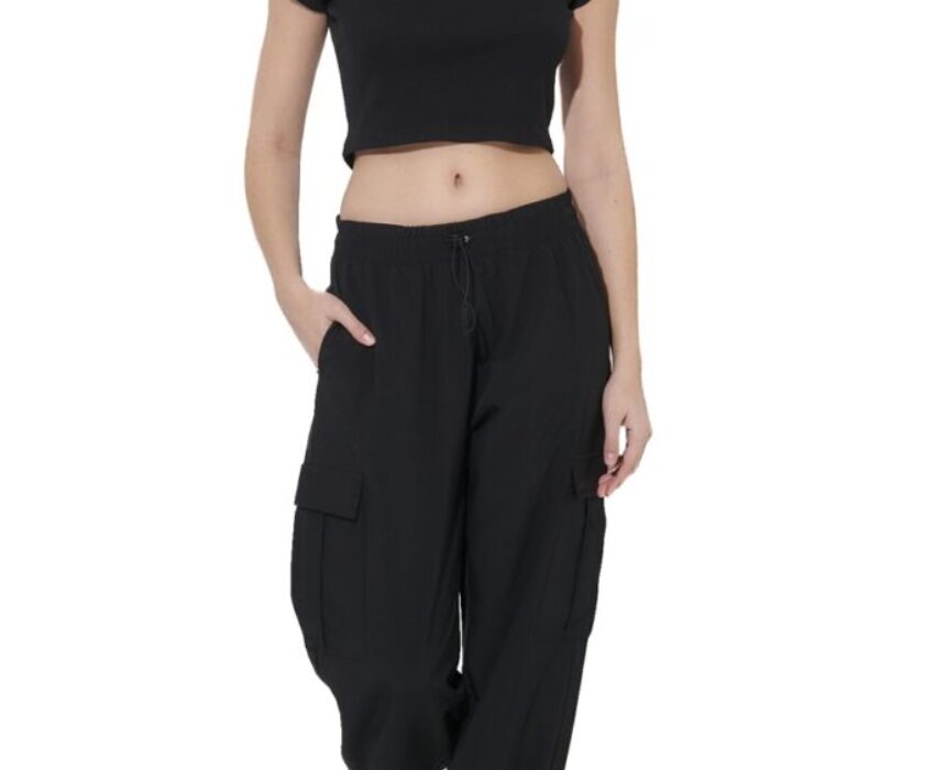 Body Action Γυναικείο Crop T-shirt 051628-01 Μαύρο