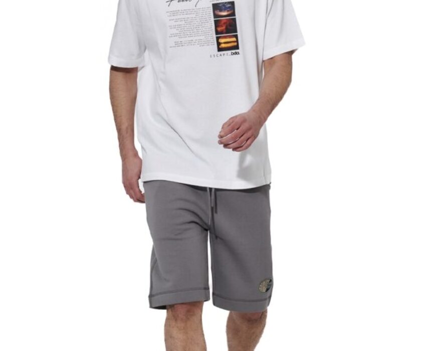 Body Action Ανδρικό T-shirt 053627-02 Λευκό